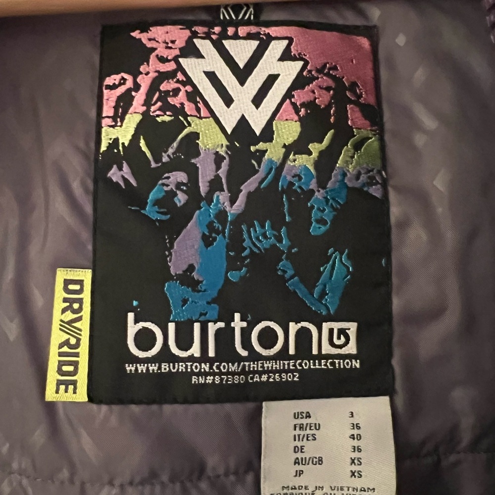 Purple Shaun White edition Burton Snowboard Jacket - Picture 3 of 5